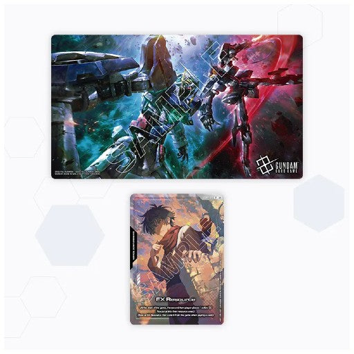 Gundam Card Game Playmat and Card Set Mobile Suit Gundam 00