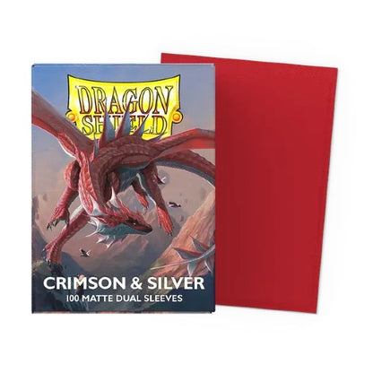 Crimson & Silver Matte Dual Sleeves