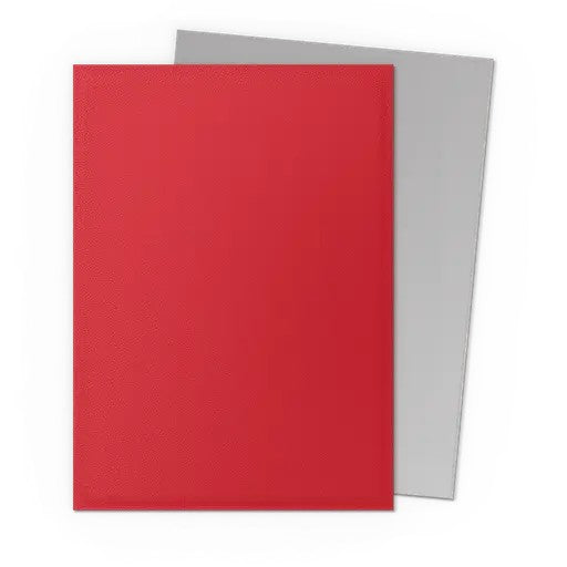 Crimson & Silver Matte Dual Sleeves